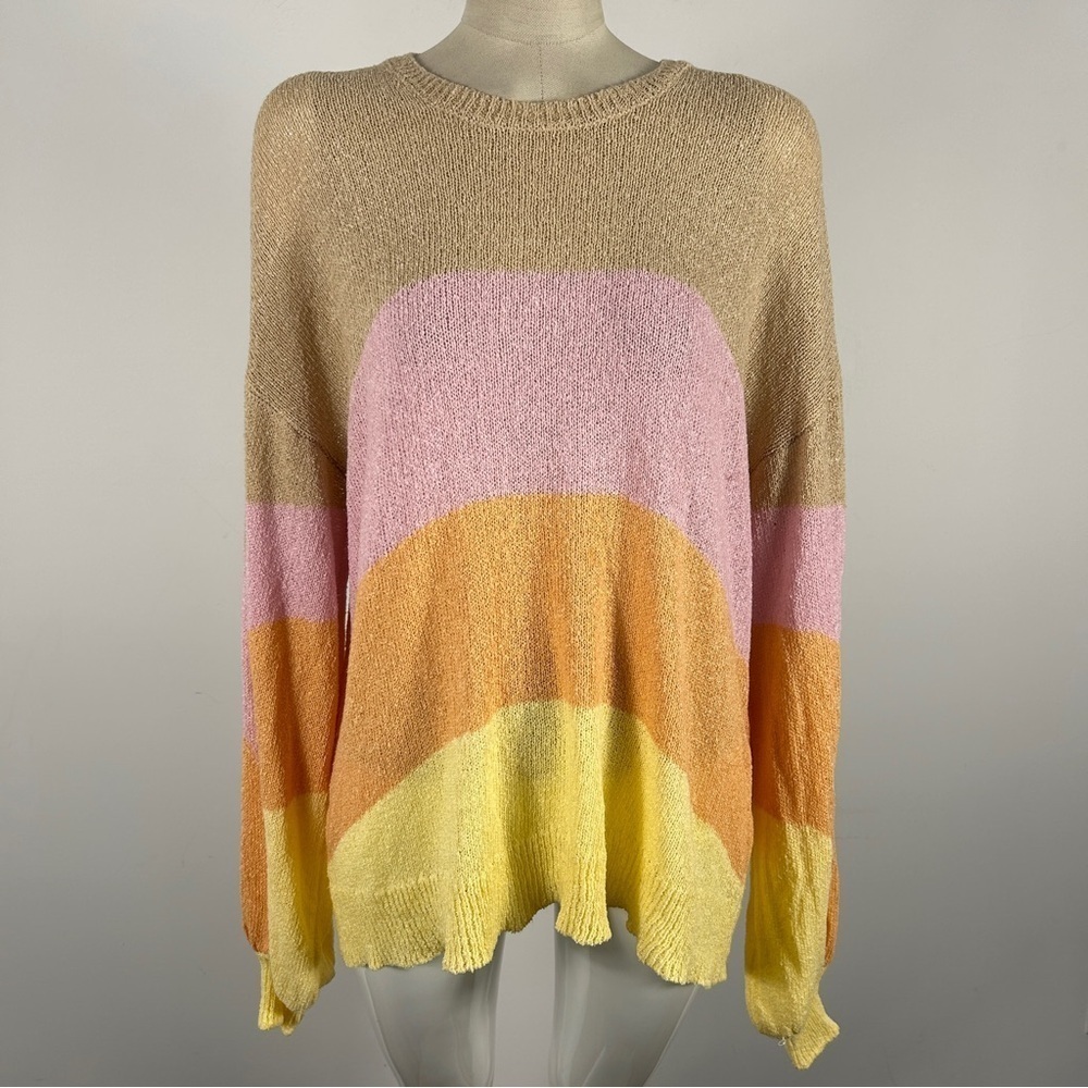Show Me Your MuMu Multicolor Striped Sweater Size Medium